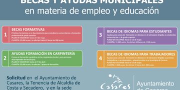 El Ayuntamiento de Casares abre convocatorias para becas y ayudas de formación
