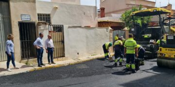 Reasfaltado de la zona del Tejarillo en Manilva