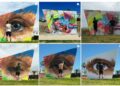 «Eye on Casares» es la nueva obra de arte urbano que está expuesta en el parque Los Alegres de Casares Costa