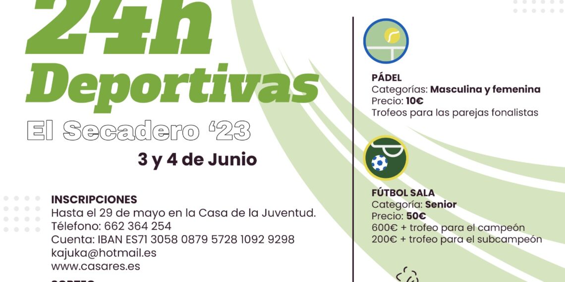 24 Horas Deportivas de Secadero el finde seman del 3 y 4 de junio