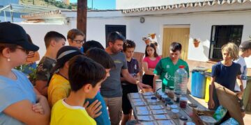 El CEIP Blas Infante ha realizado una actividad para que los jóvenes aprendan a plantar y cultivar