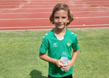 Daniel Guerrero, del Unión Manilva, ha jugado en un torneo con el Real Betis Balompié