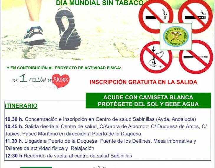 X CAMINATA «LA VIDA SIN HUMO SE VIVE MEJOR»