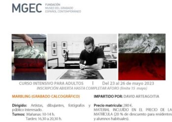 Abierto el plazo de inscripción para el curso de grabado calcográfico en Marbella, que se impartirá del 23 al 26 de mayo