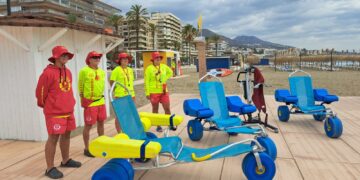 Fuengirola habilita un nuevo teléfono para reservar espacio en las parcelas adaptadas de las playas