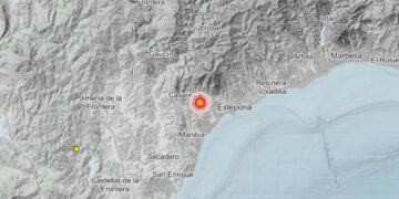 Registrado un terremoto de magnitud 3 con epicentro en Casares