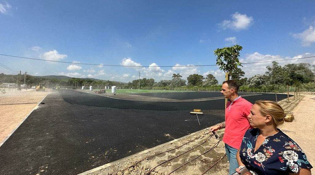 Las obras del complejo deportivo de Secadero avanzan a buen ritmo