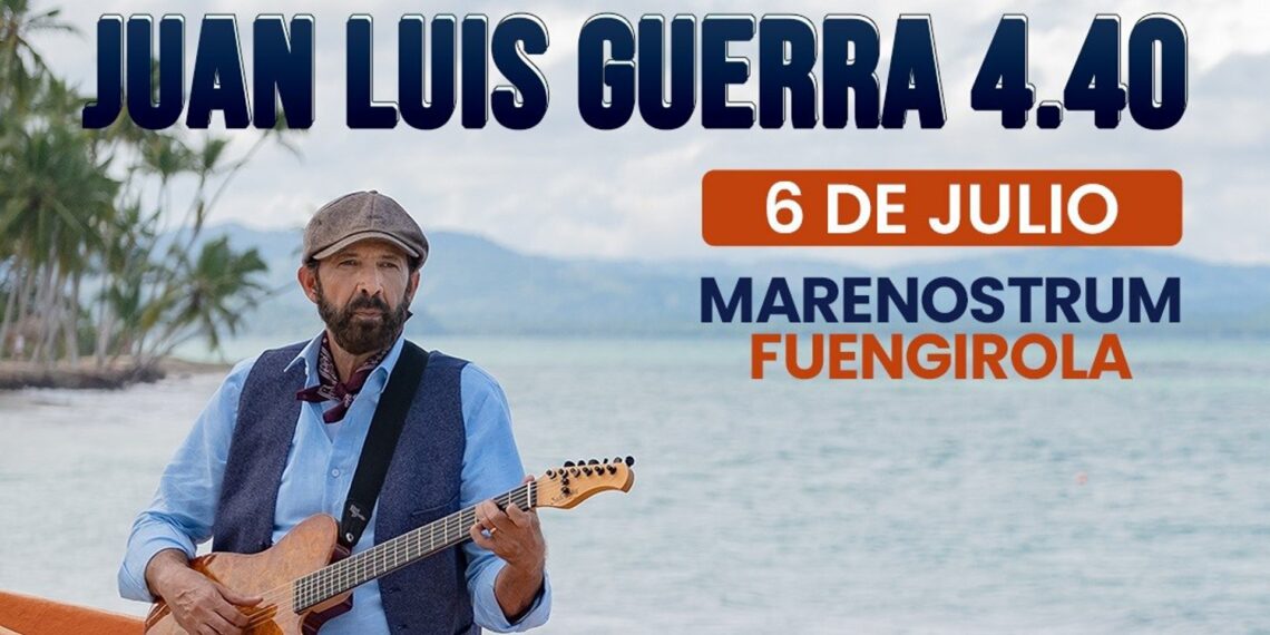 El cantante Juan Luis Guerra llega el jueves al Marenostrum Fuengirola