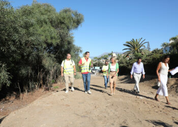 Marbella avanza su conexión peatonal con un nuevo tramo de Paseo Marítimo en Las Chapas