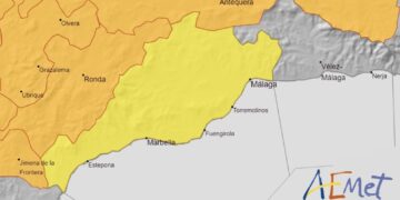 Se activa la alerta amarilla en la Costa del Sol con temperaturas de 38 grados
