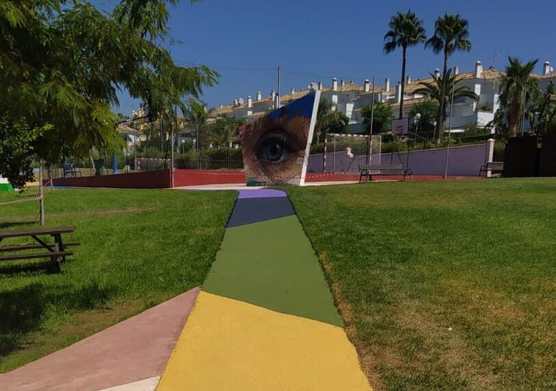 Continúa la regeneración de la zona de Los Alegres con un colorido circuito de senderos