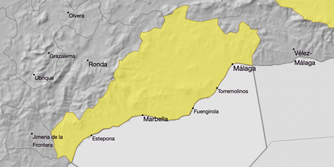 Activado el aviso amarillo en la Costa del Sol por máximas de 36 grados