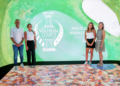 Las jóvenes emprendedoras, Gabriela Sánchez y Fabiola Sánchez, presentan un innovador odotipo en la Solheim Cup