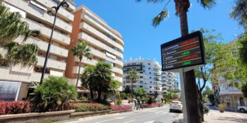 Instalado un sistema de paneles informativos sobre las plazas disponibles en los aparcamientos públicos