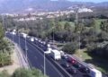 Un herido en una colisión en la A-7 en Marbella, que deja diez kilómetros de retenciones