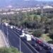 Un herido en una colisión en la A-7 en Marbella, que deja diez kilómetros de retenciones