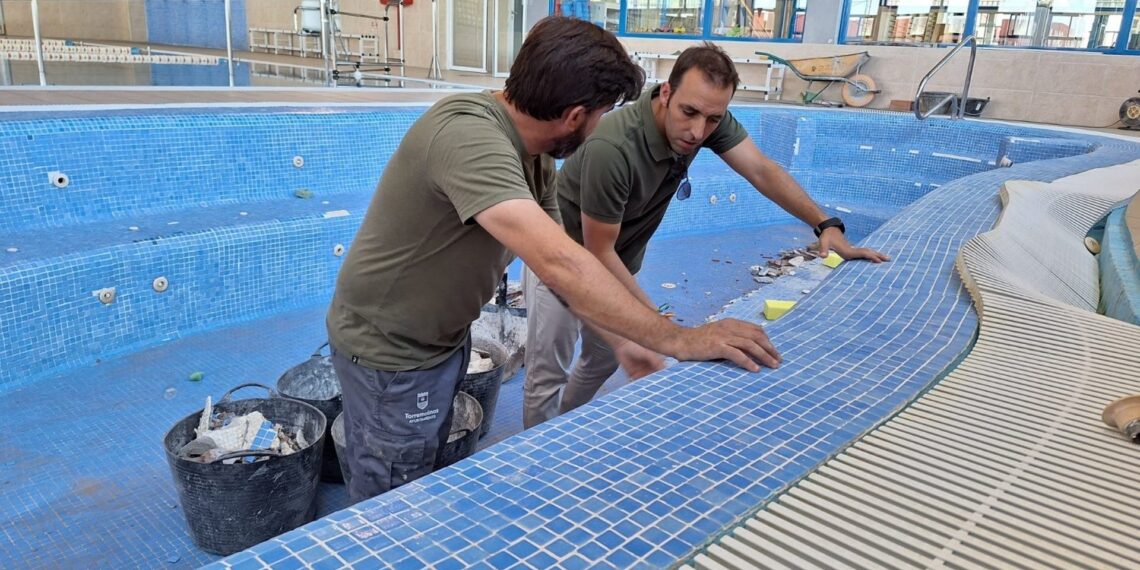 Obras y trabajos de mantenimiento en las piscinas Virgen del Carmen de Torremolinos