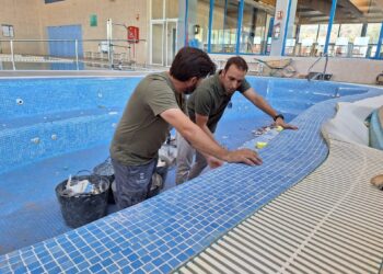 Obras y trabajos de mantenimiento en las piscinas Virgen del Carmen de Torremolinos