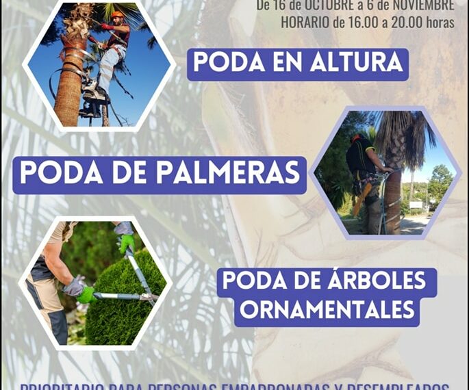 El Ayuntamiento de Manilva pone en marcha un curso gratuito especializado en poda