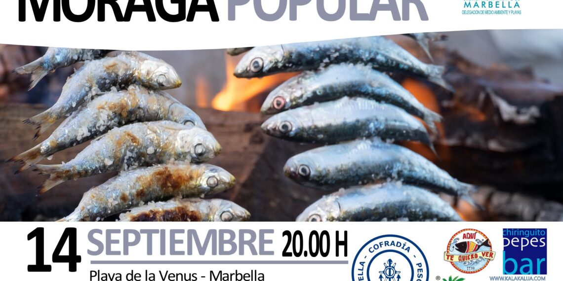 La Moraga Popular volverá a rendir homenaje al sector del turismo de Marbella, repartiendo más de 1.500 kilos de sardinas