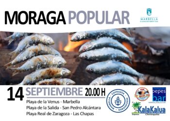 La Moraga Popular volverá a rendir homenaje al sector del turismo de Marbella, repartiendo más de 1.500 kilos de sardinas