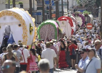 Alrededor de 60 carretas participan este domingo en la Romería de San Miguel de Torremolinos