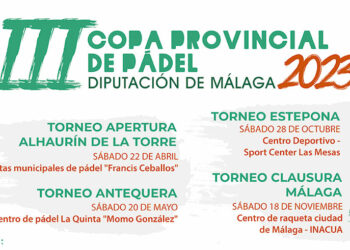 Estepona acoge este sábado el torneo de la III Copa Provincial de Pádel Diputación de Málaga