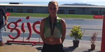 La casareña Daira Mª García Navas, bronce en el Campeonato de España de Atletismo sub-16