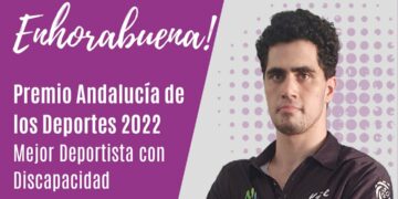 El mijeño Javier Labrador recibe el ‘Mejor Deportista con Discapacidad’ en los Premios Andalucía 2022