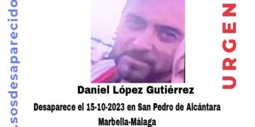 Desaparecido en San Pedro de Alcántara un hombre de 37 años