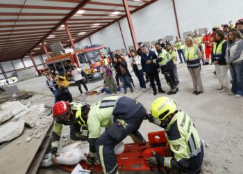 Más de 400 efectivos han participado en el simulacro de terremoto en Marbella