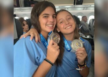 Las mijeñas, Lola y Susana, se proclaman subcampeonas del Mundo de patinaje artístico Júnior