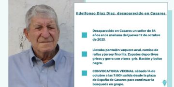 Buscan a un hombre de 84 años desaparecido desde ayer en Casares