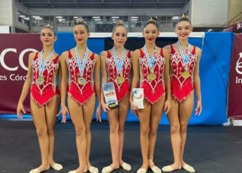 Las gimnastas junior del Club Gimnasia Rítmica Marbella se proclaman campeonas de Andalucía
