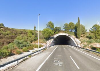 El túnel de la AP-7 a su paso por Casares, escenario de un simulacro