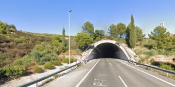 El túnel de la AP-7 a su paso por Casares, escenario de un simulacro