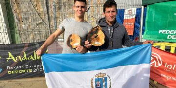 Los manilveños Rogelio Pascual y Juan Infante, campeones de Andalucía de escalada