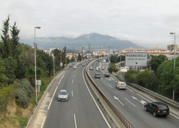Una colisión múltiple provoca retenciones en la A7 en Las Lagunas de Mijas