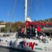 El catamarán Wheels on Waves llega a la marina de megayates de Málaga en su vuelta al mundo solidaria