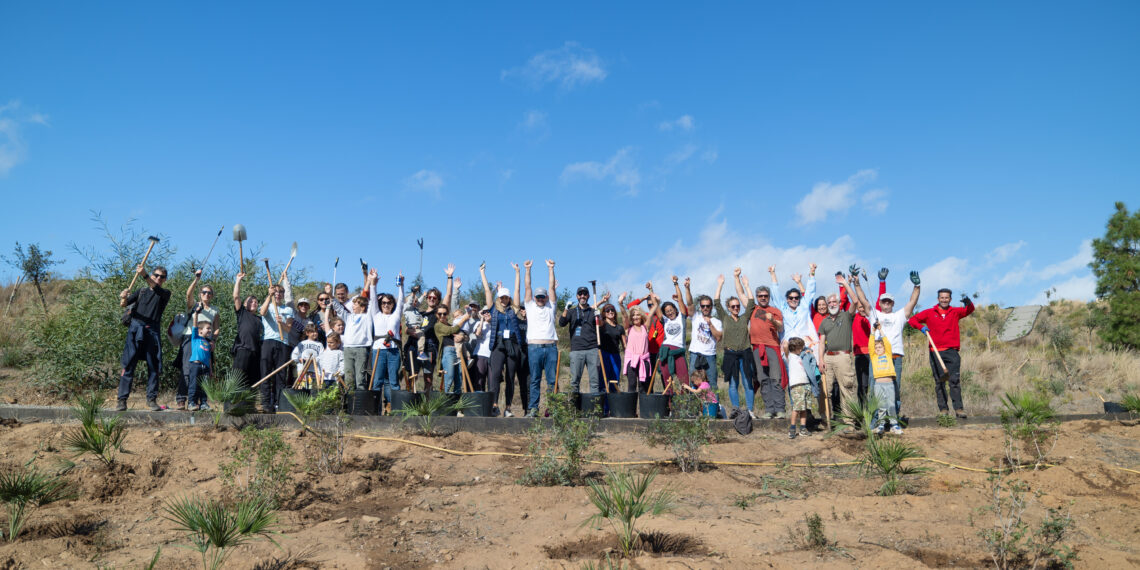 Puerto Banús reúne a medio centenar de voluntarios y planta 80 especies autóctonas en la Sierra de Mijas