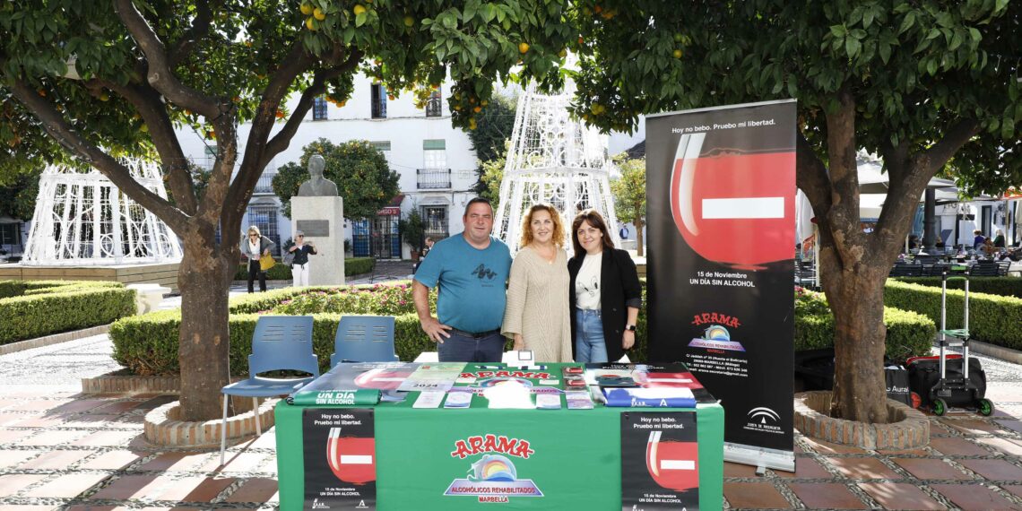 El Ayuntamiento de Marbella se suma a la celebración del Día Mundial Sin Alcohol y muestra su respaldo a la asociación Arama