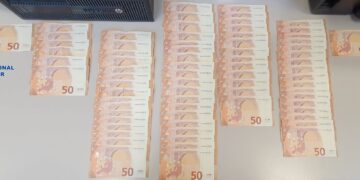 Desarticulan una red que introducía billetes falsos de 50 euros a gran escala