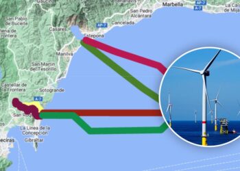 Molinos de 125 metros frente a la costa de Estepona: las claves del nuevo parque eólico marino «Terral»