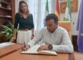 Ana Mata recibe en el Ayuntamiento al jinete mijeño José Daniel Martín Docks, campeón del mundo de Doma Clásica