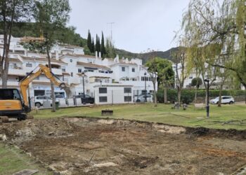 Comienzan los trabajos de construcción de una pista de petanca para Benahavís