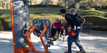 El Parque de la Paloma suma cuatro nuevas zonas de fitness y calistenia