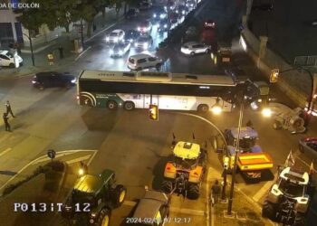 Las protestas de los agricultores provocan retenciones en Málaga