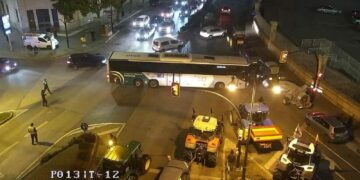 Las protestas de los agricultores provocan retenciones en Málaga