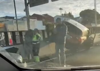 Colisión múltiple en la A-7 a la altura del Banana Beach de Marbella provoca retenciones