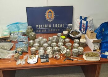 Incautan 3,4 kilos de marihuana y 70 gramos de hachís en Torremolinos
